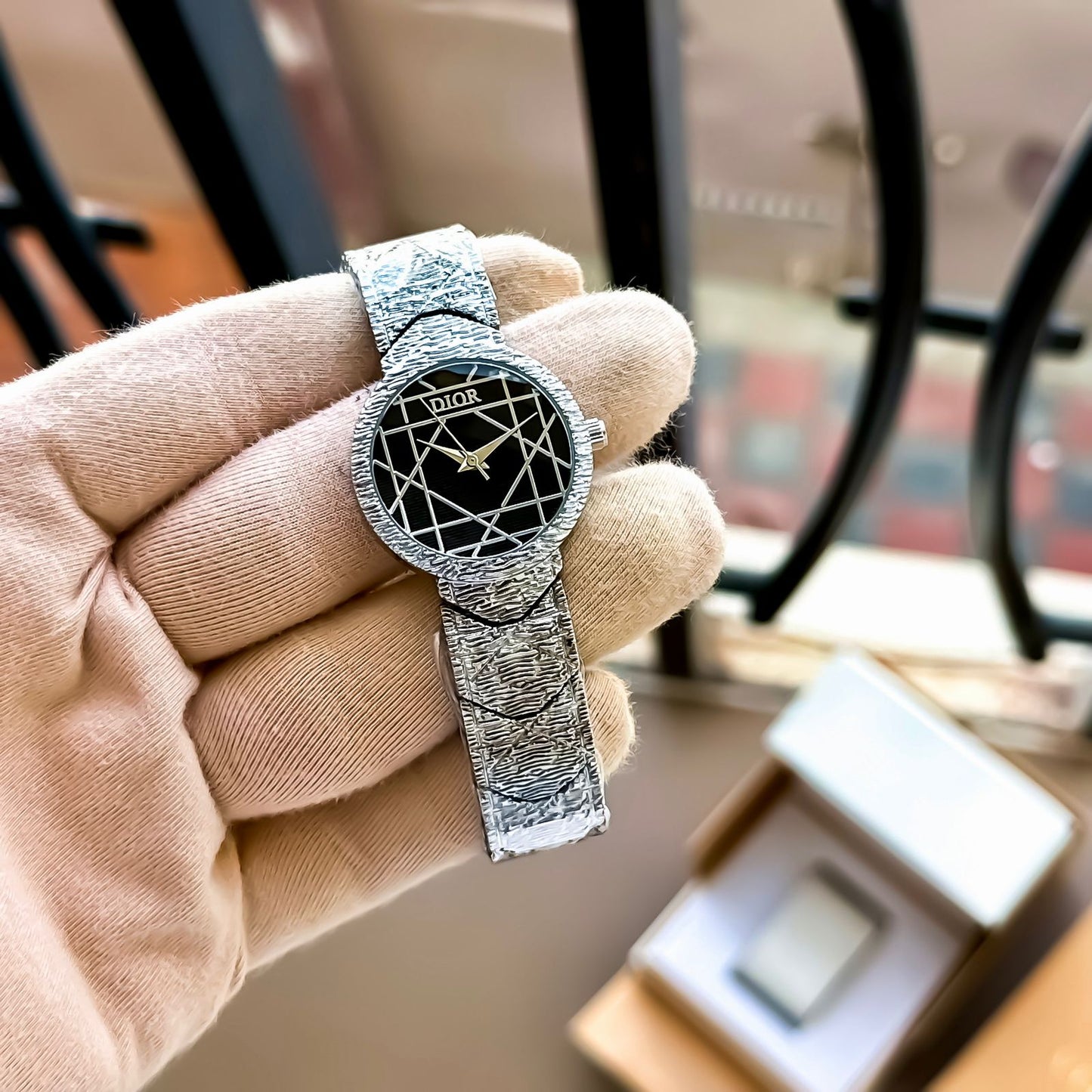 Dior_Galaxy Silver With Black Dial