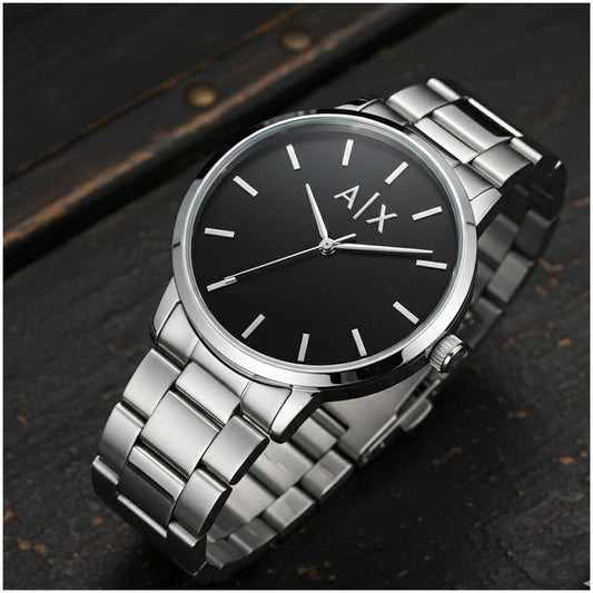 Armani_exchange_Formal_Wear_Silver-Black