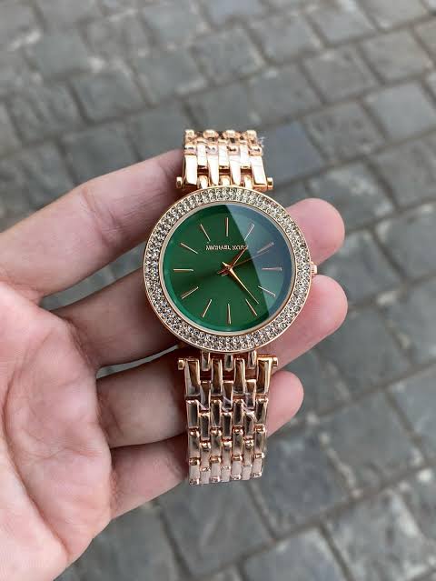 Michael_Kors Darci RoseGold With Green Dial