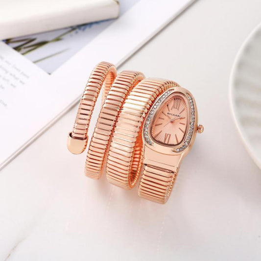 Bvl_gari Roseold With Rosegold Dial
