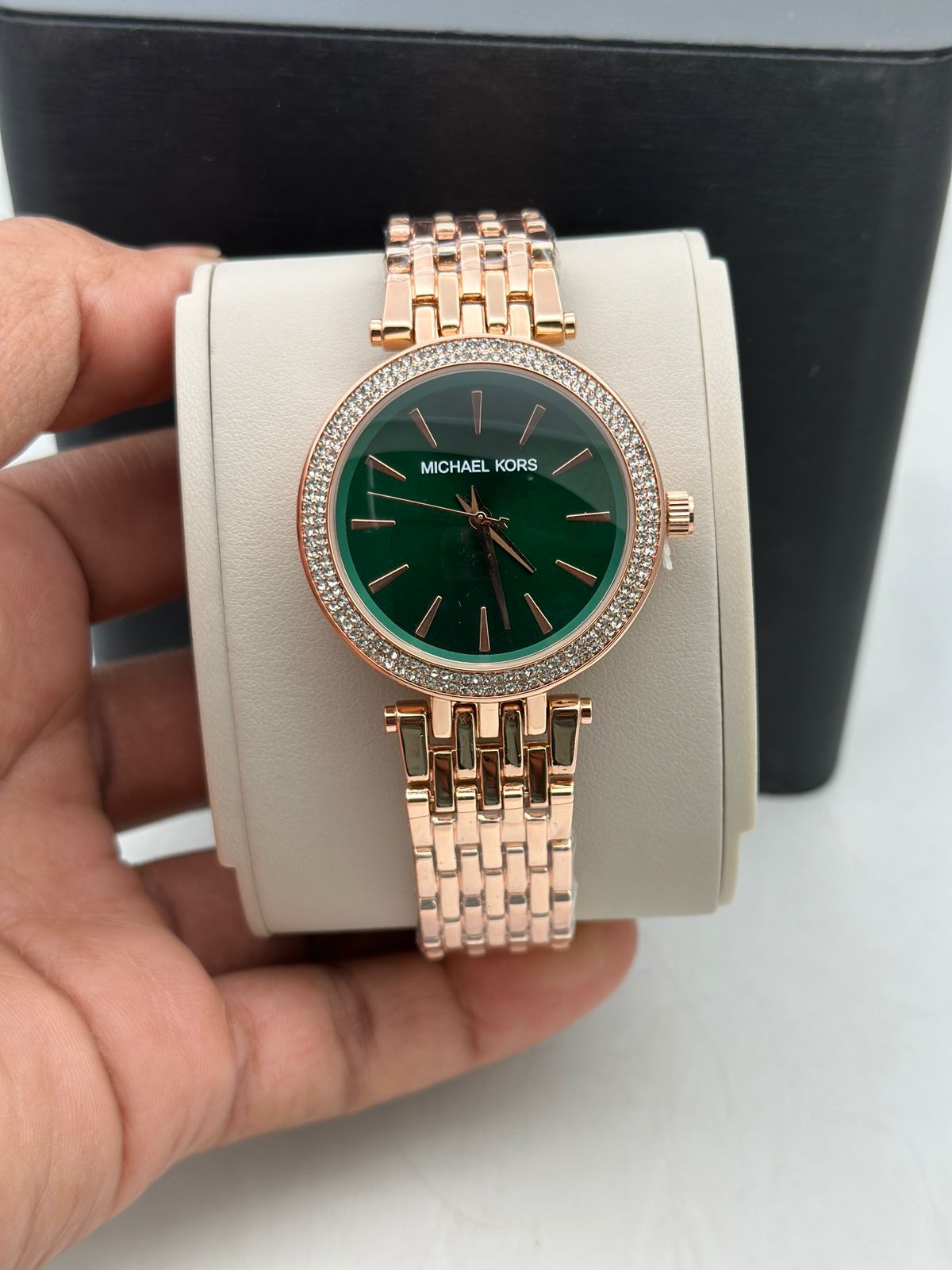 Michael_Kors Darci RoseGold With Green Dial