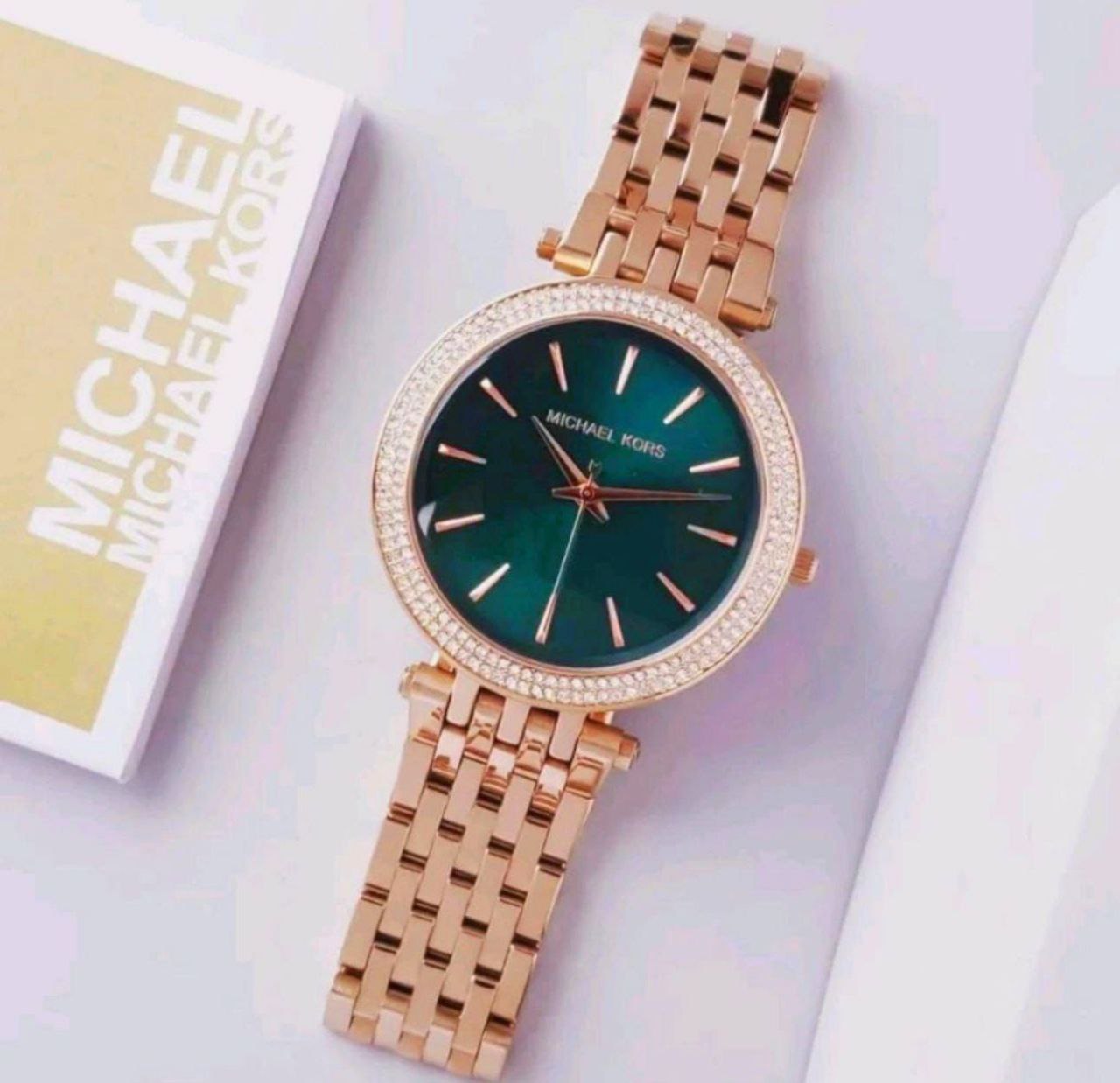 Michael_Kors Darci RoseGold With Green Dial